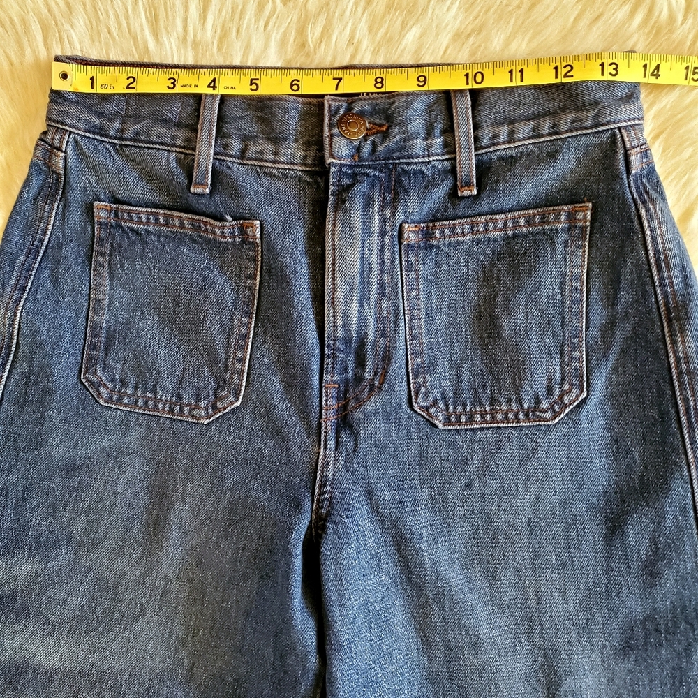 Veronica Beard Wide Leg Patch Pocket Jeans Size 26 - Picture 10 of 15